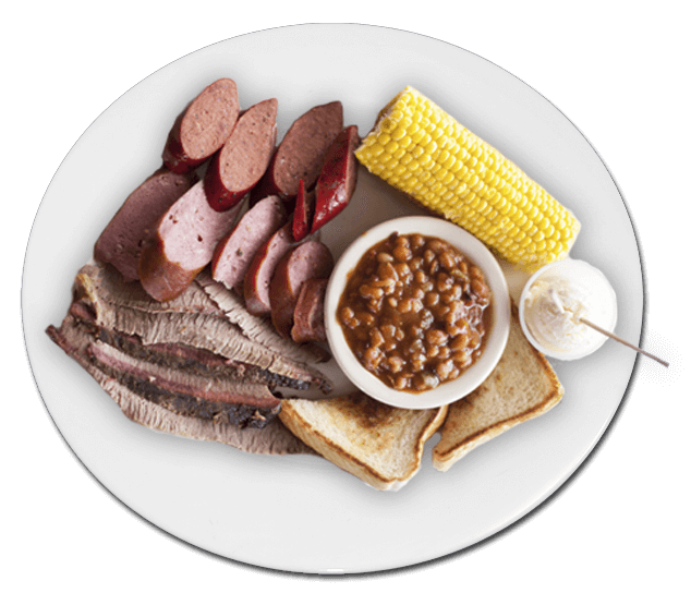 Brisket and Hot Link Platter